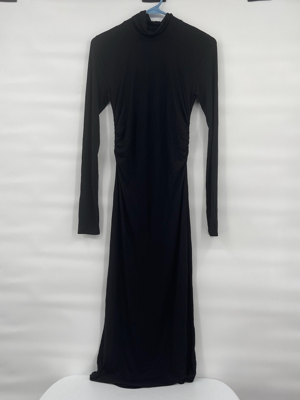 American Eagle nwot black turtleneck bodycon midi maxi dress